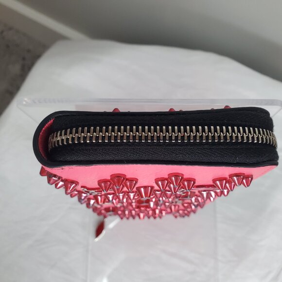 Christian Louboutin Panettone logo studs Zip Around Long Wallet - Picture 5 of 13